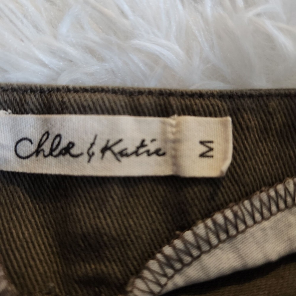 Chloe & Katie Brown Denim Skirt Button Front Junior's M - Picture 2 of 5